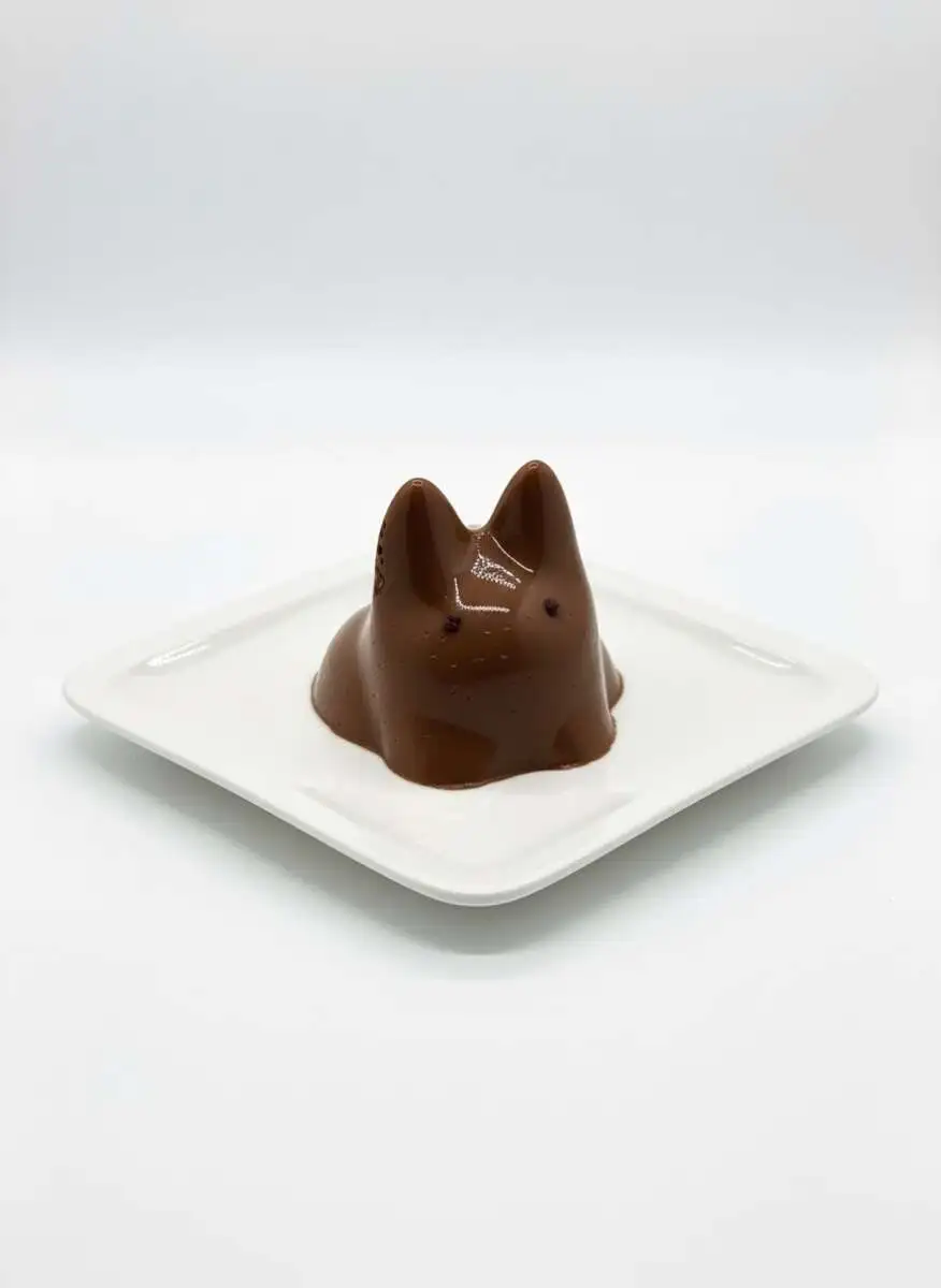 Панакота с соевым соусом "Котик" шоколадный 