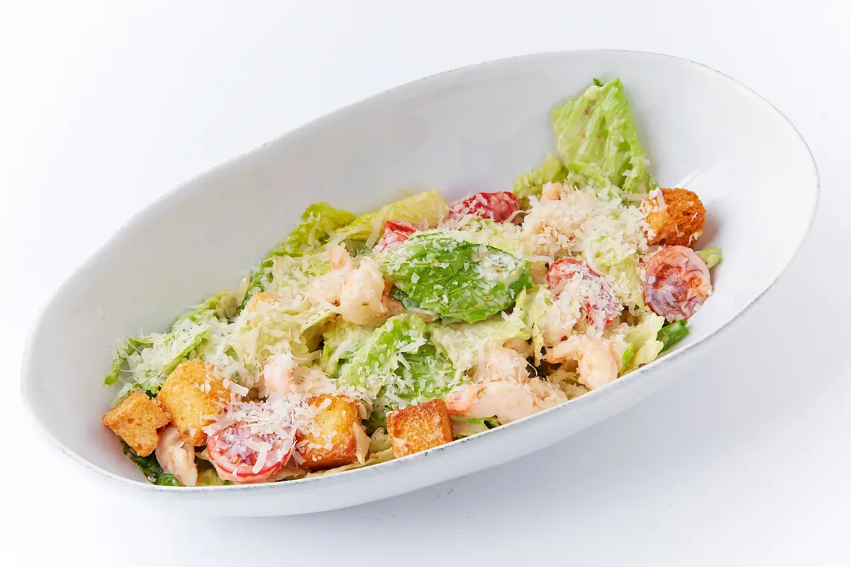 Цезарь с креветками 