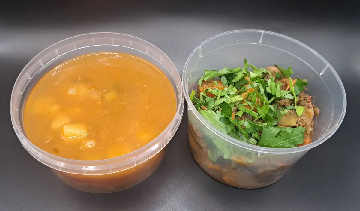 2 Гурман: Суп овощной с нутом, Постное рагу