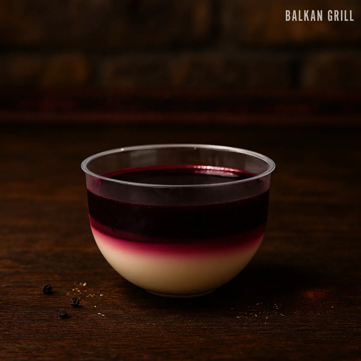 Десерт сметанный "Смородина"