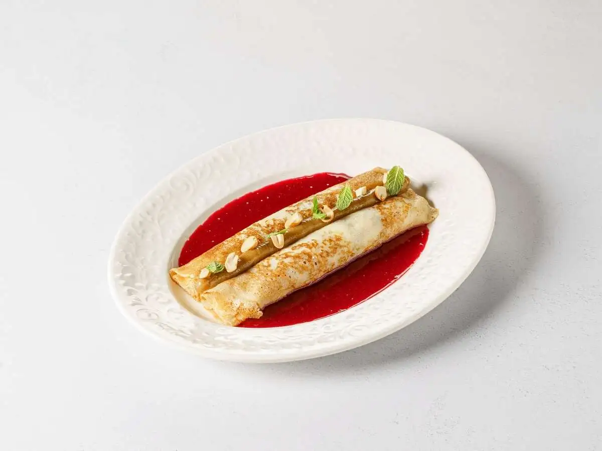 Блины с творогом