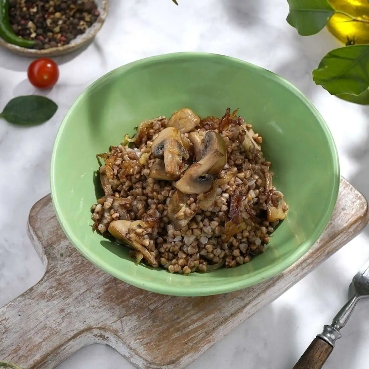 Гречка с грибами