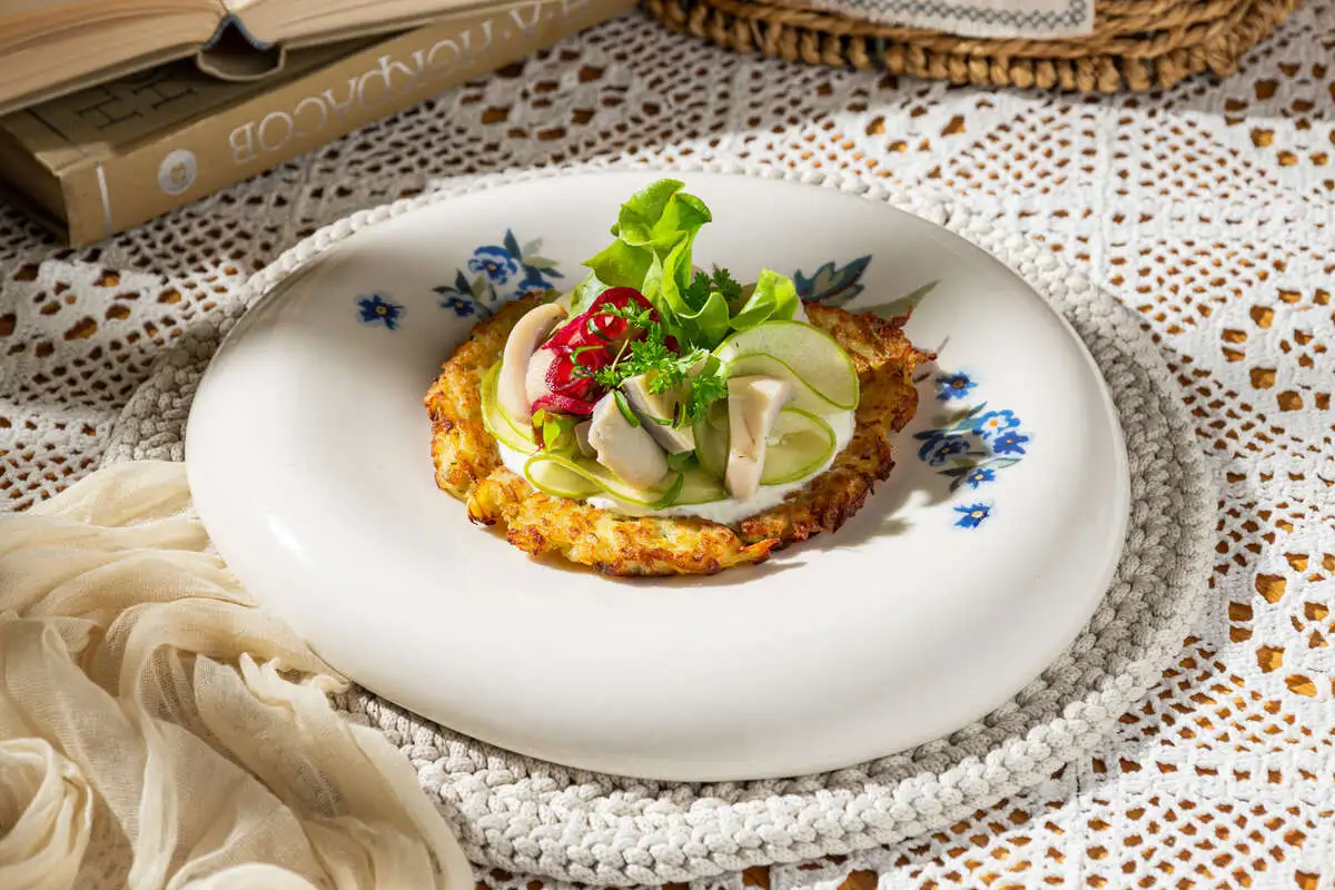 Драники с груздями 