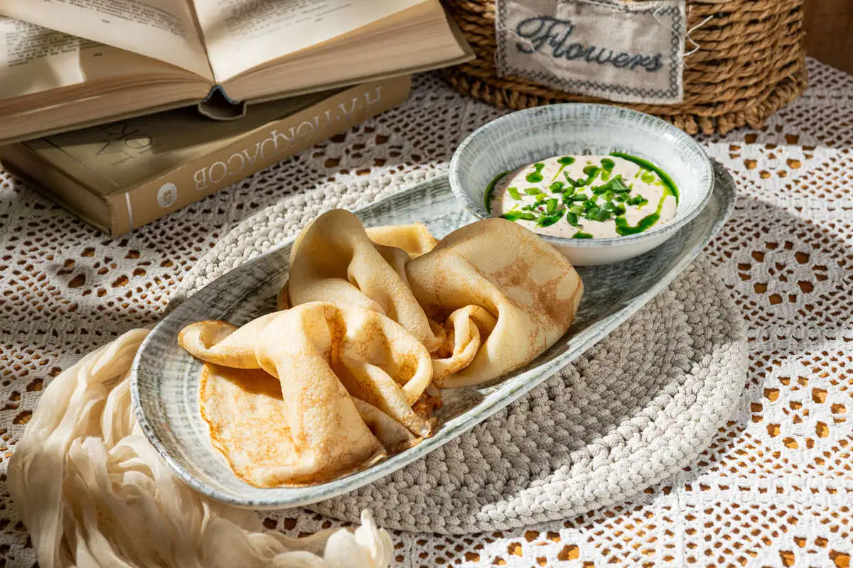 Блины с щучьей икрой 