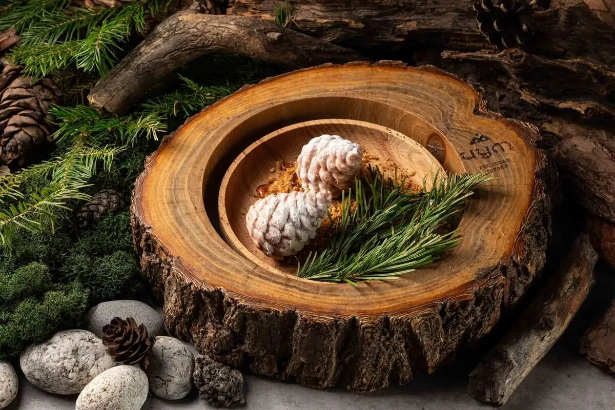 Шишка кедровая с сиропом из шиповника 