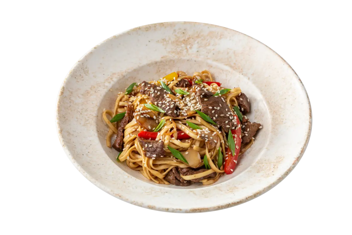 Удон с говядиной