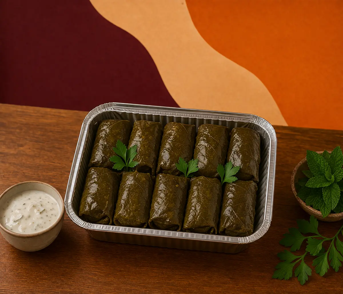 Долма 10 шт. + соус мацони