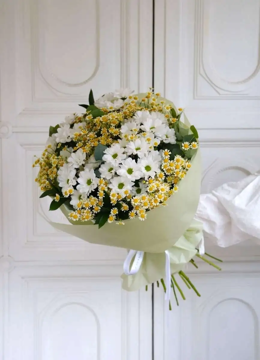 Букет "Ромашковое счастье" размер М