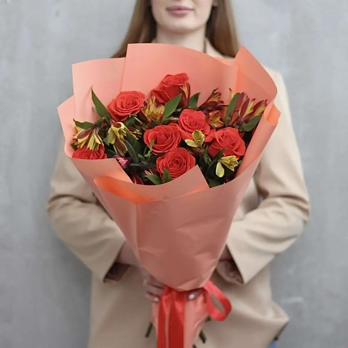 Букет "Яркое сочетание" размер S