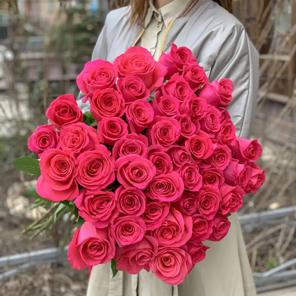 Букет из 51 Розовой розы