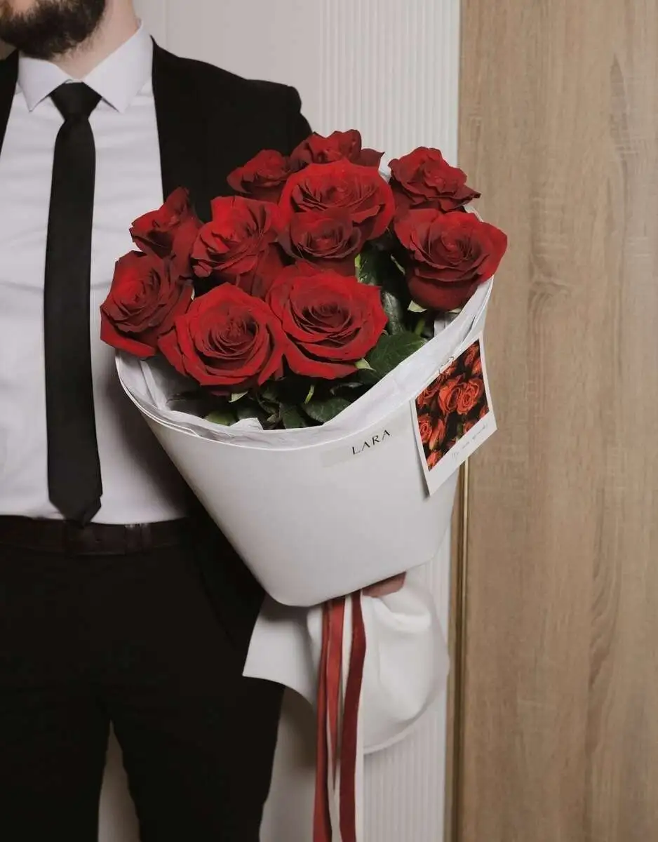 Букет "Красный бархат" размер S