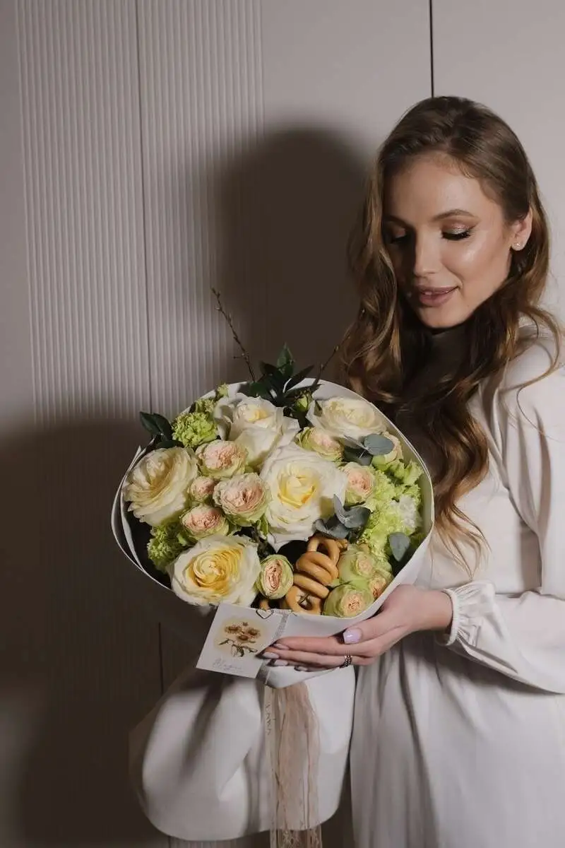 Букет "Вологодское кружево" размер М