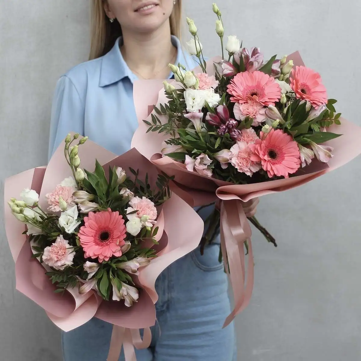 Комплект букетов "Самым любимым" размер S+M