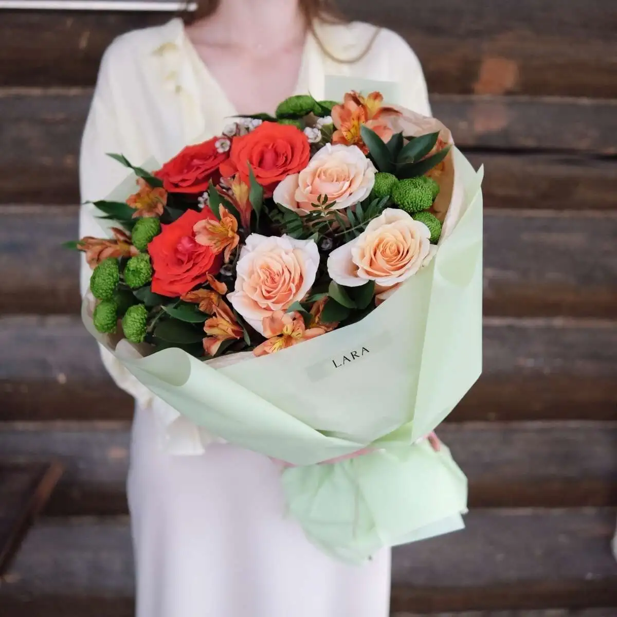 Букет "Теплый привет" размер L