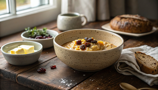 Пшённая каша с тыквой и изюмом