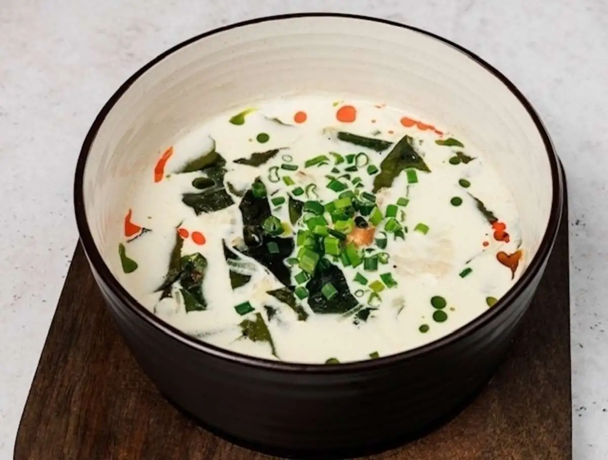 Сливочный суп с морепродуктами