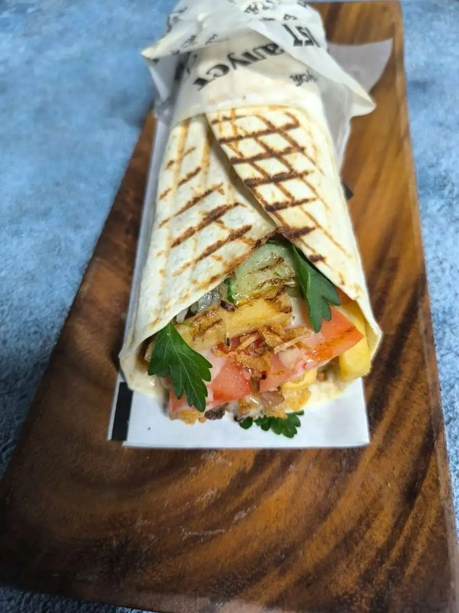 Шаурма грибная со свининой