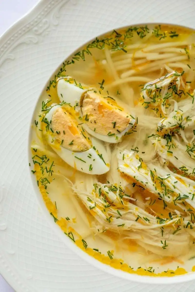 БИЗНЕС 2026 Суп куриный с лапшой и яйцом 