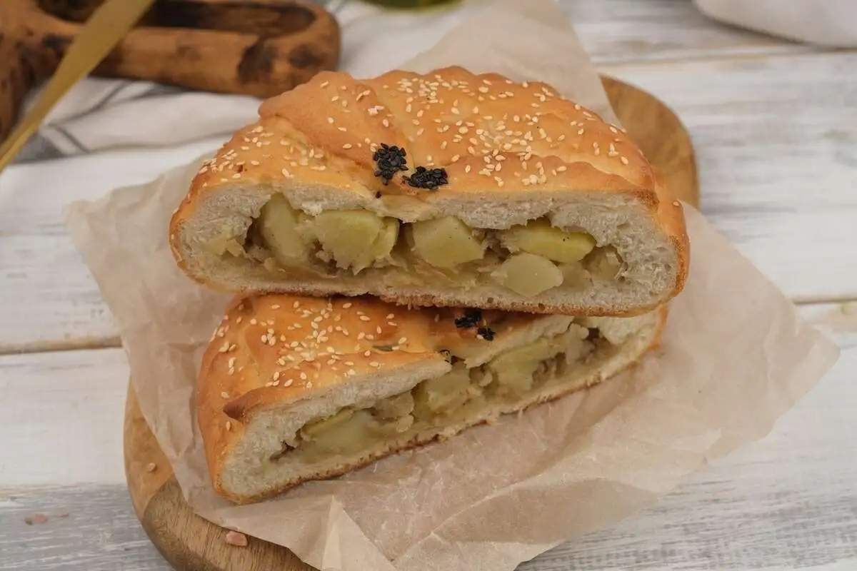 Пирог с картофелем постный