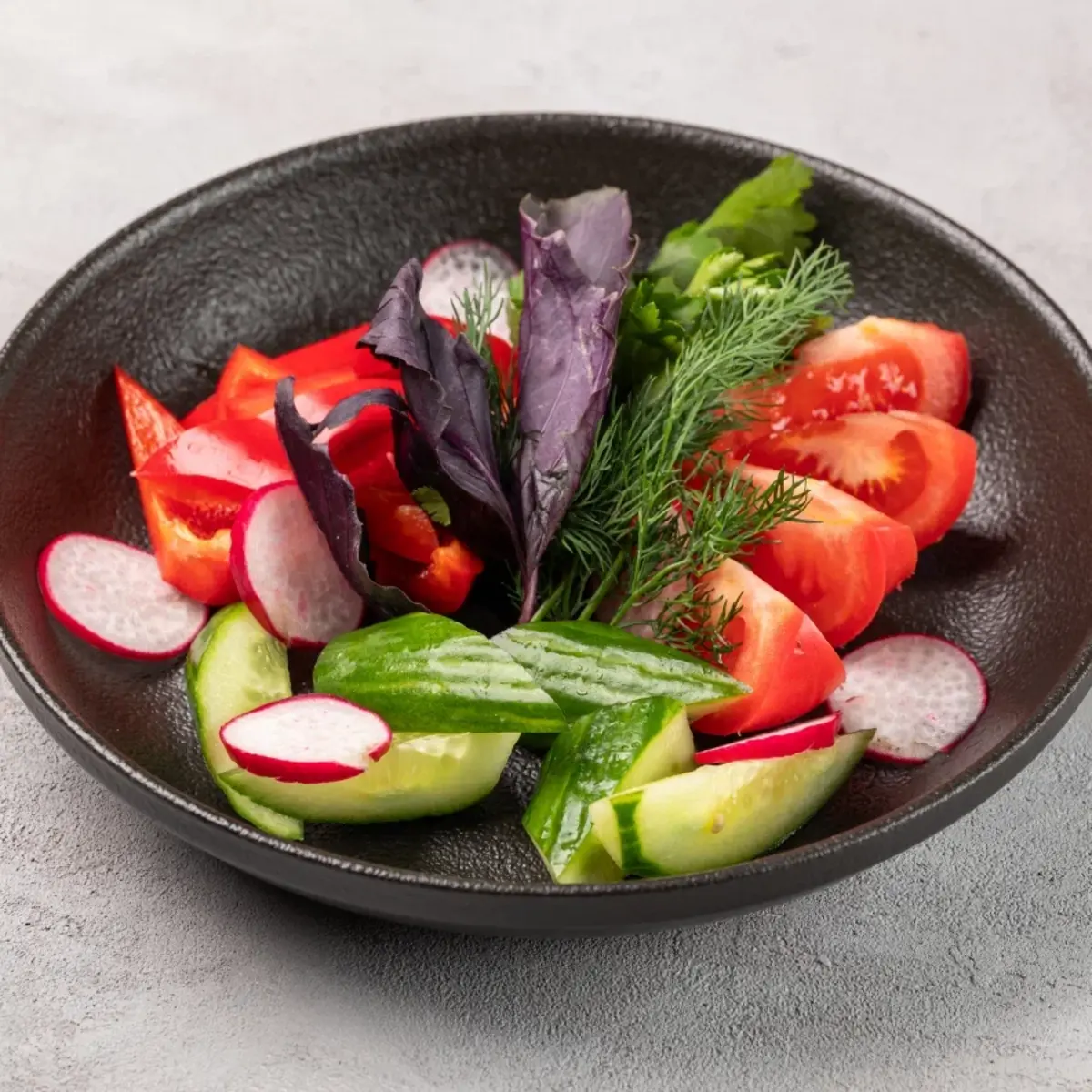 Ассорти свежих овощей 