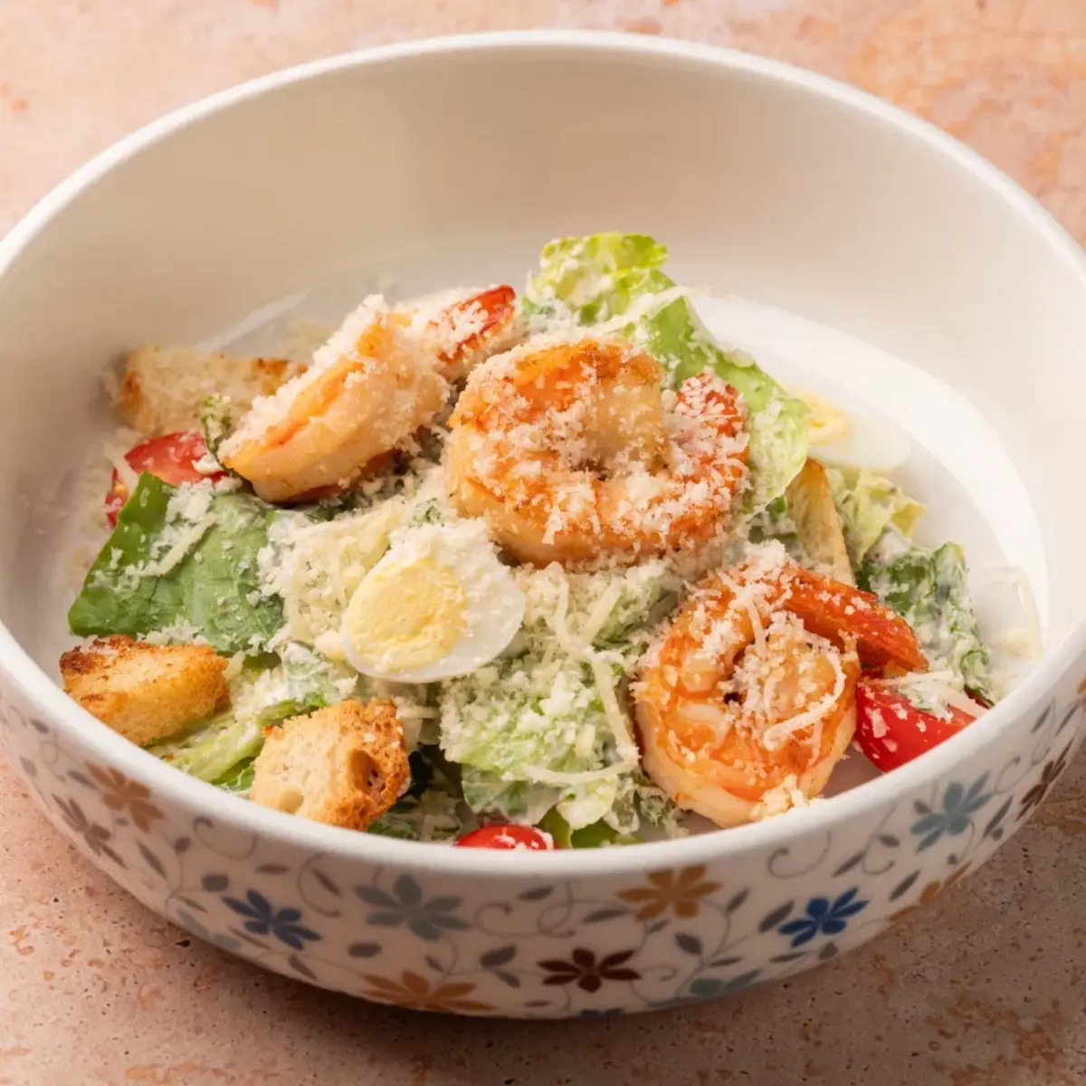 Цезарь с креветками 