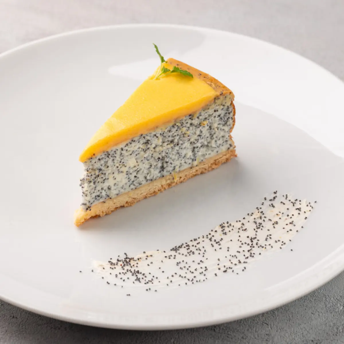 Чизкейк маковый с лимонным курдом 
