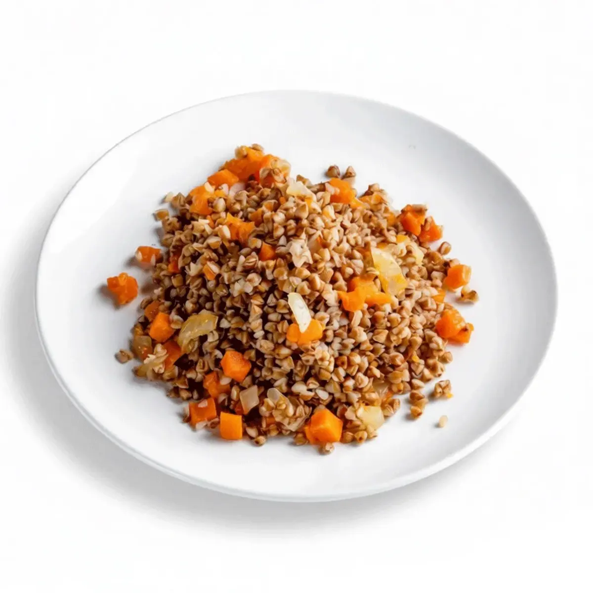 Гречка отварная с овощами