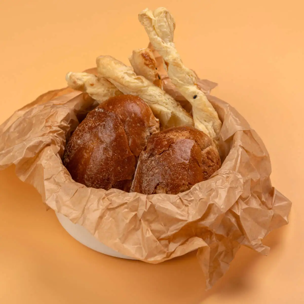 Булочки с гриссини.