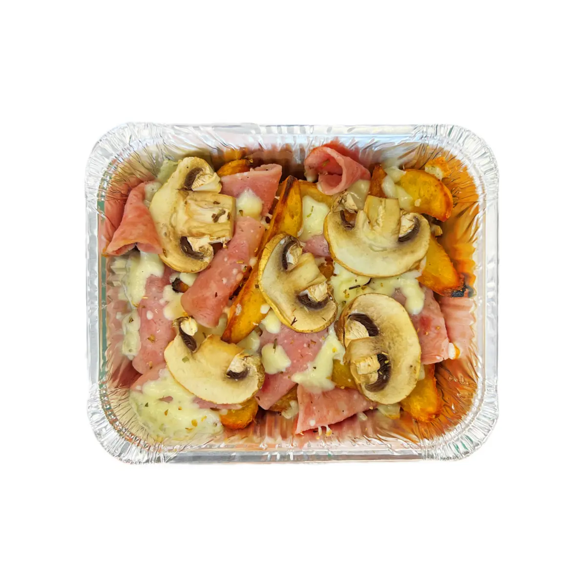 Картофель с Ветчиной и Грибами