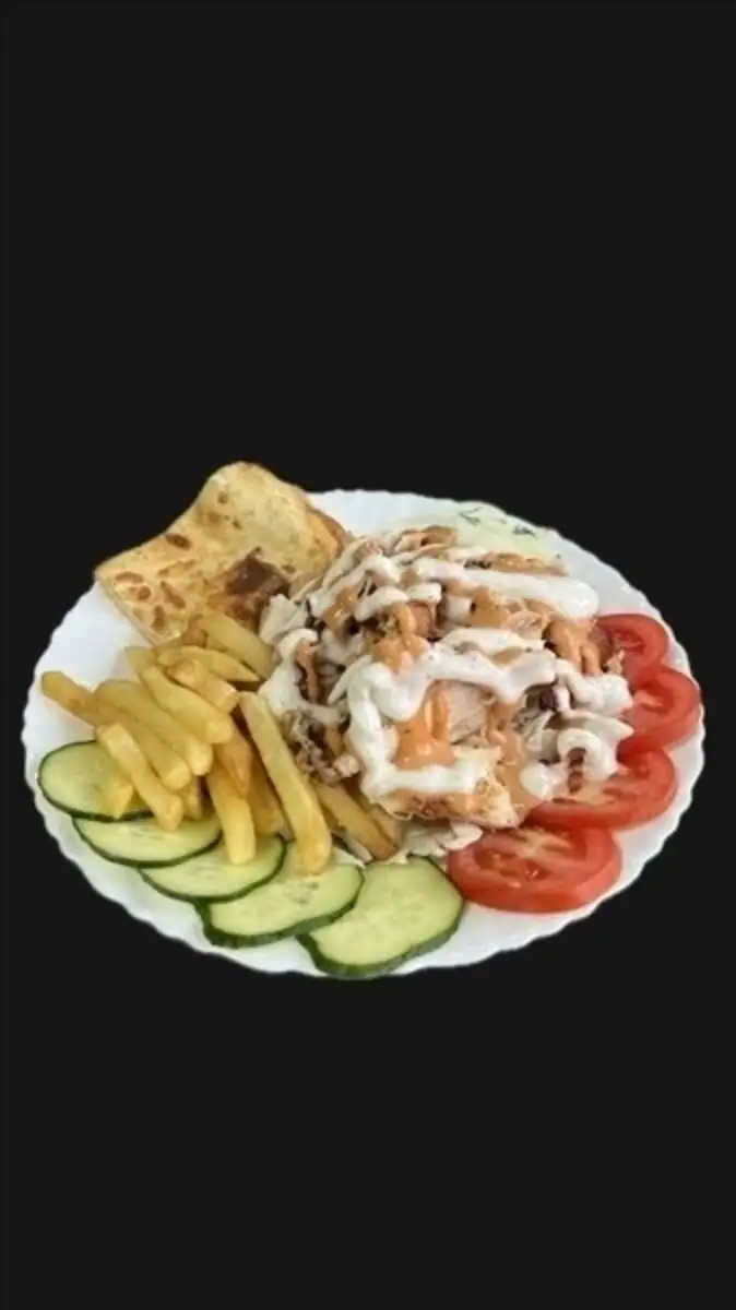 Шаверма На тарелке с фри