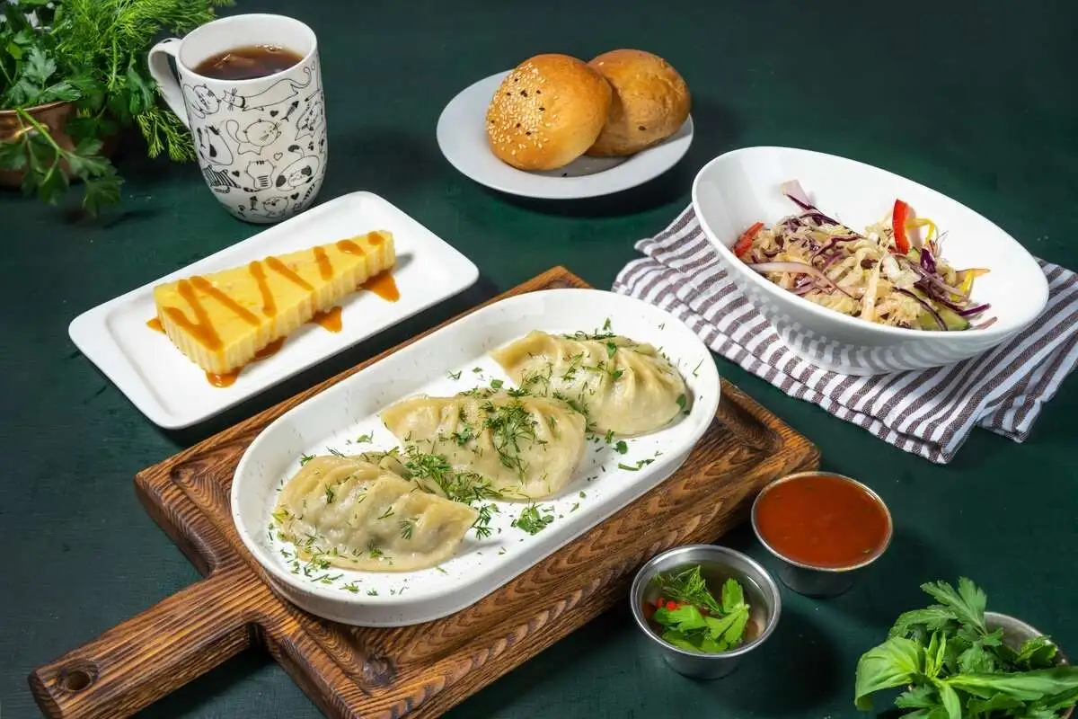 УЖИН Манты с говядиной