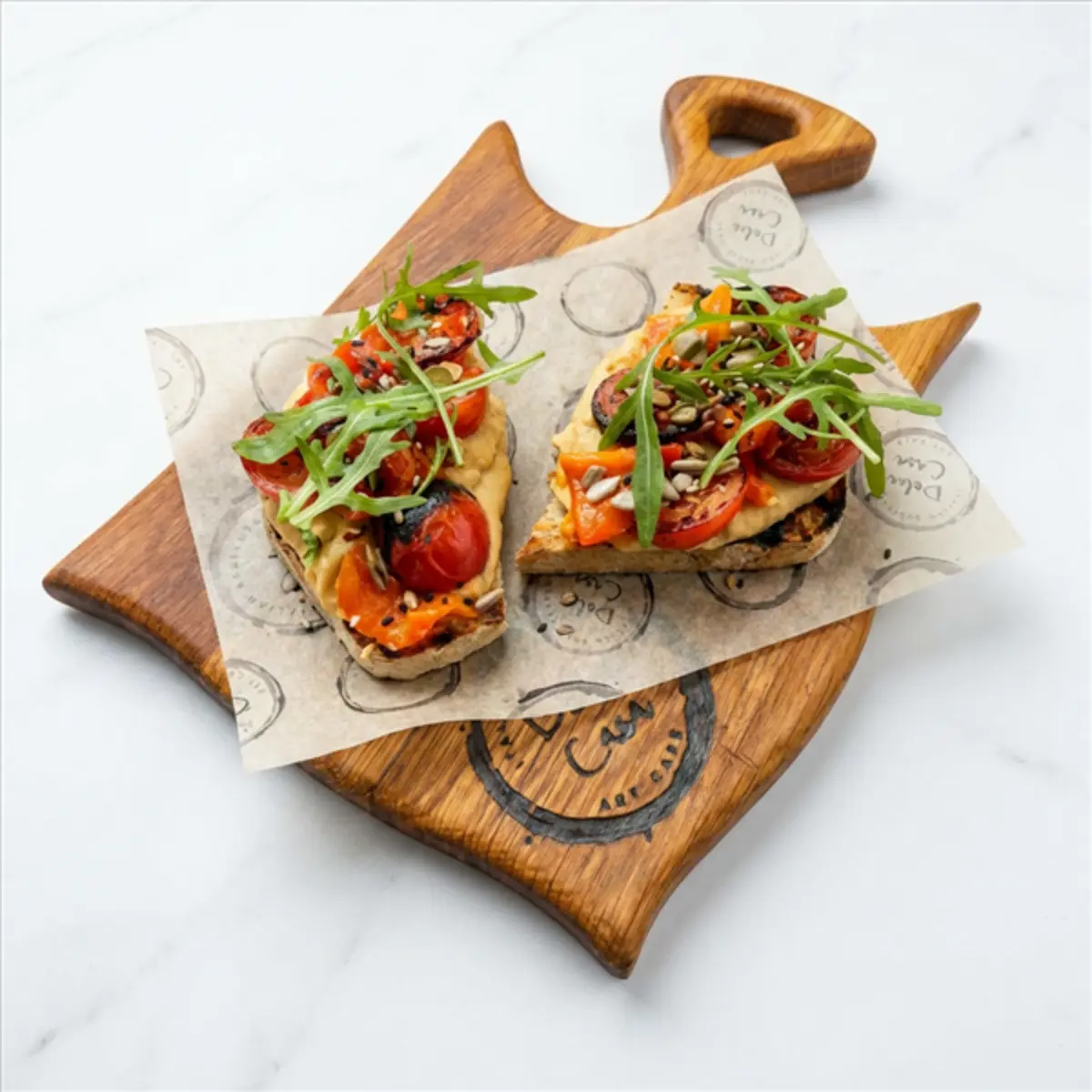 Брускетта с хумусом