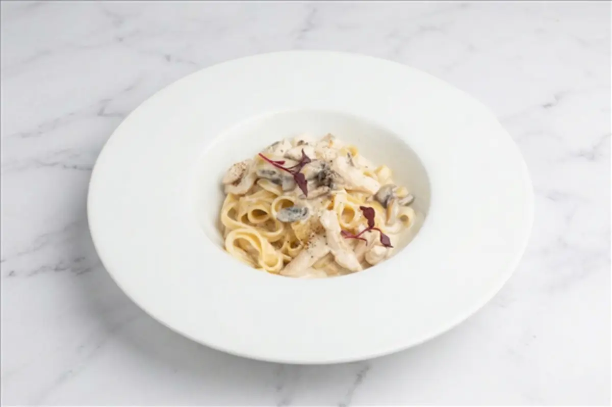 Тальятелле с курицей и грибами