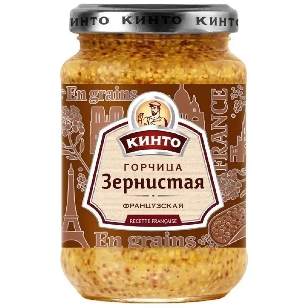 Горчица Кинто Зернистая 170г