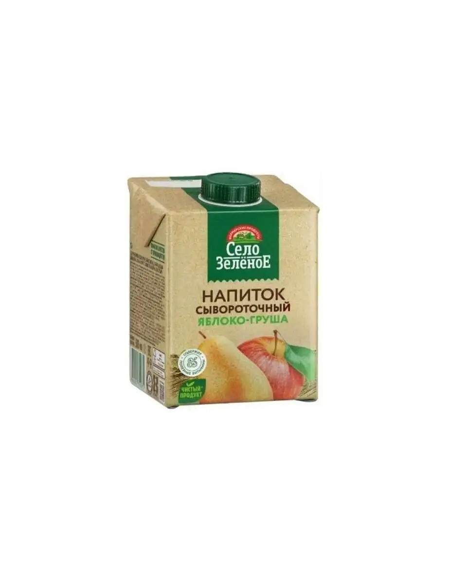 Напиток Село Зеленое Сывороточный Яблоко/Груша 0,5л