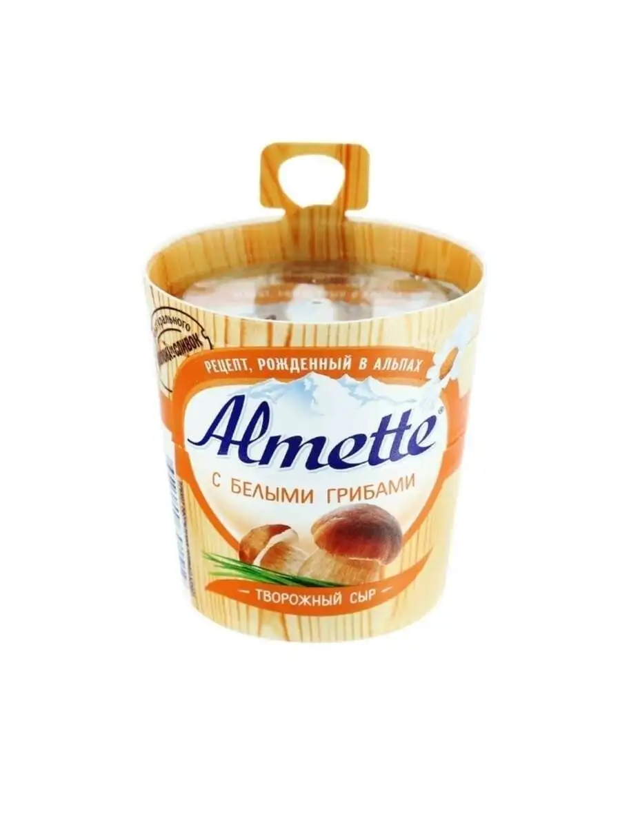 Сыр Альметте Творожный с  Белыми Грибами 150г(м)