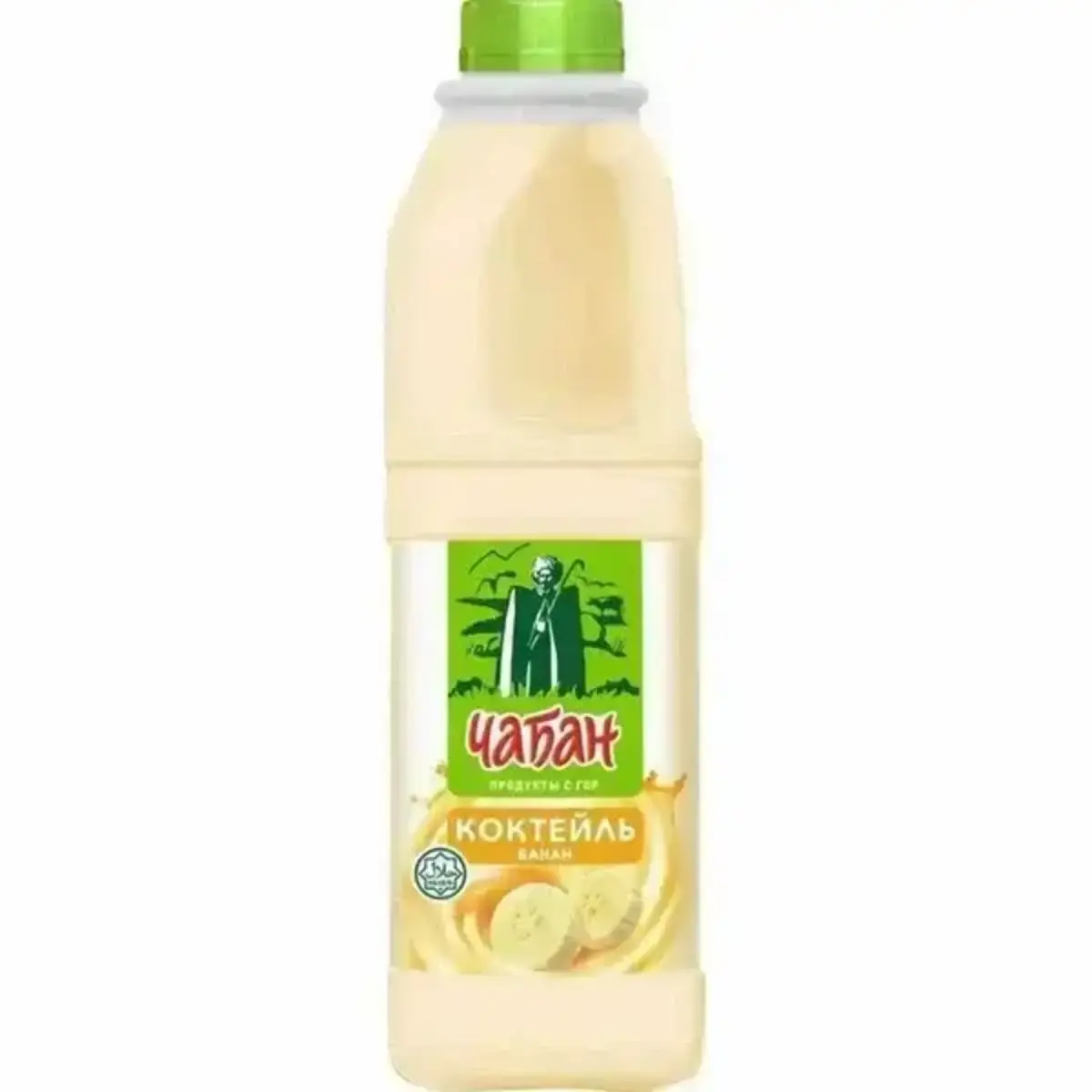 Коктейль Молочный Чабан Вкус Банана 0,9л Бутылка