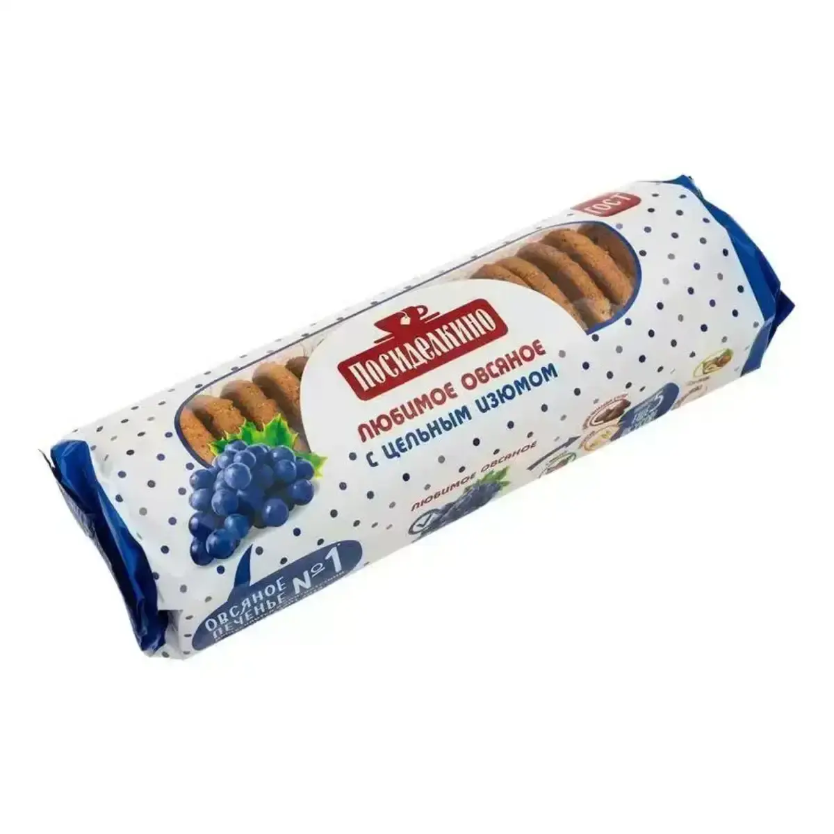 Печенье Посиделкино Овсяное с Изюмом 310гр