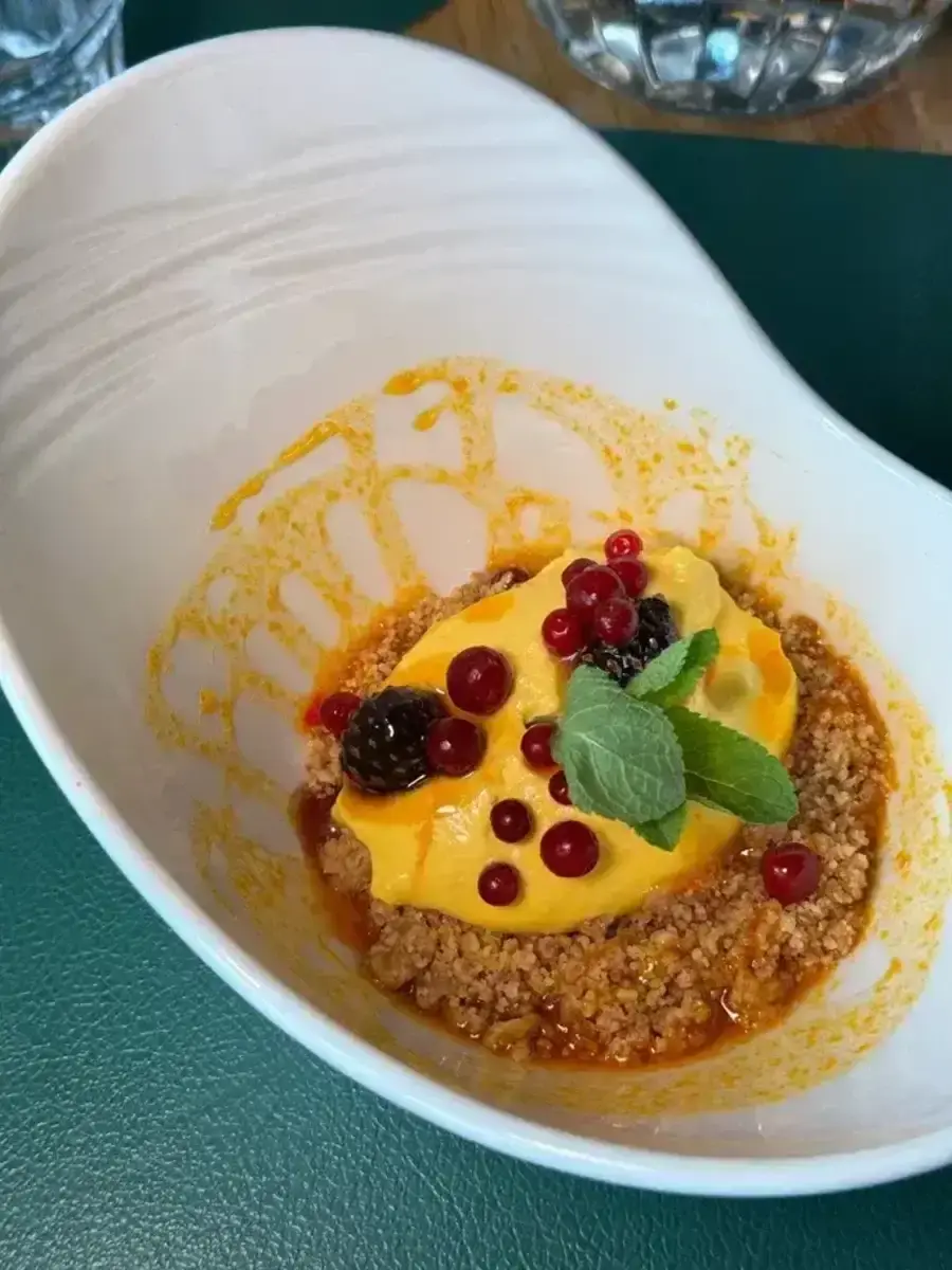 Облепиховый крем с ореховым печеньем, 150г