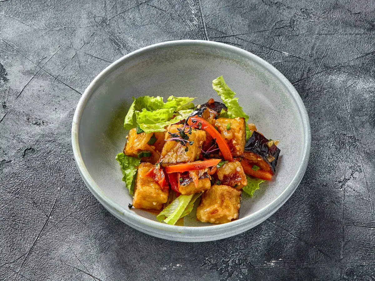 Салат с баклажанами по-пекински