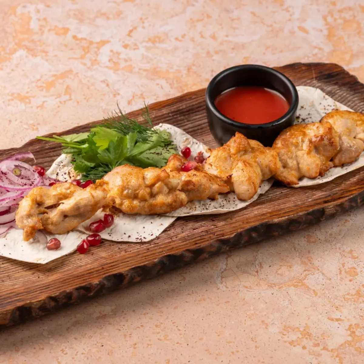 Шашлык из куриного бедра 