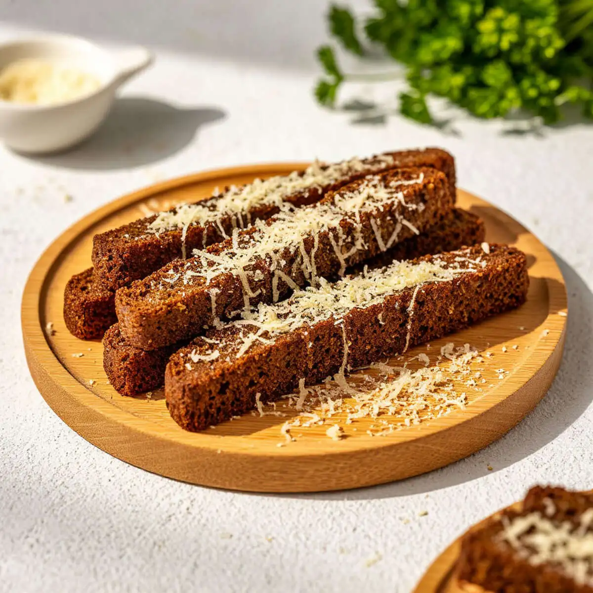 Ржаные гренки в чесночном масле 