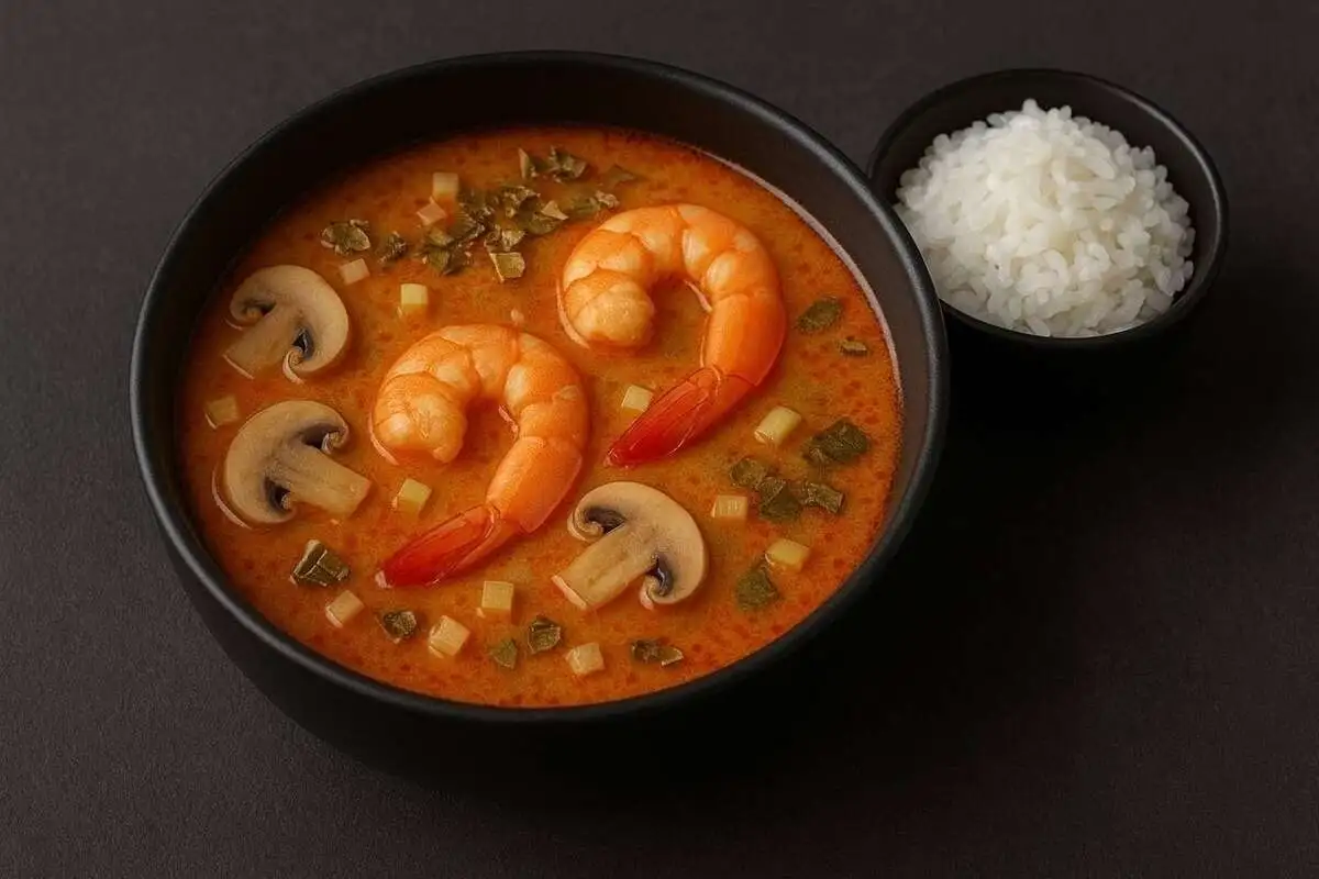 Том ям с креветкой (с рисом)