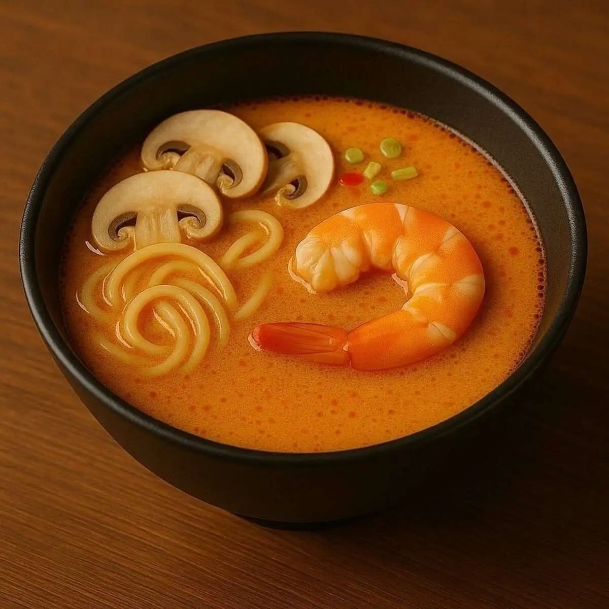 Том ям с креветкой (с лапшой)