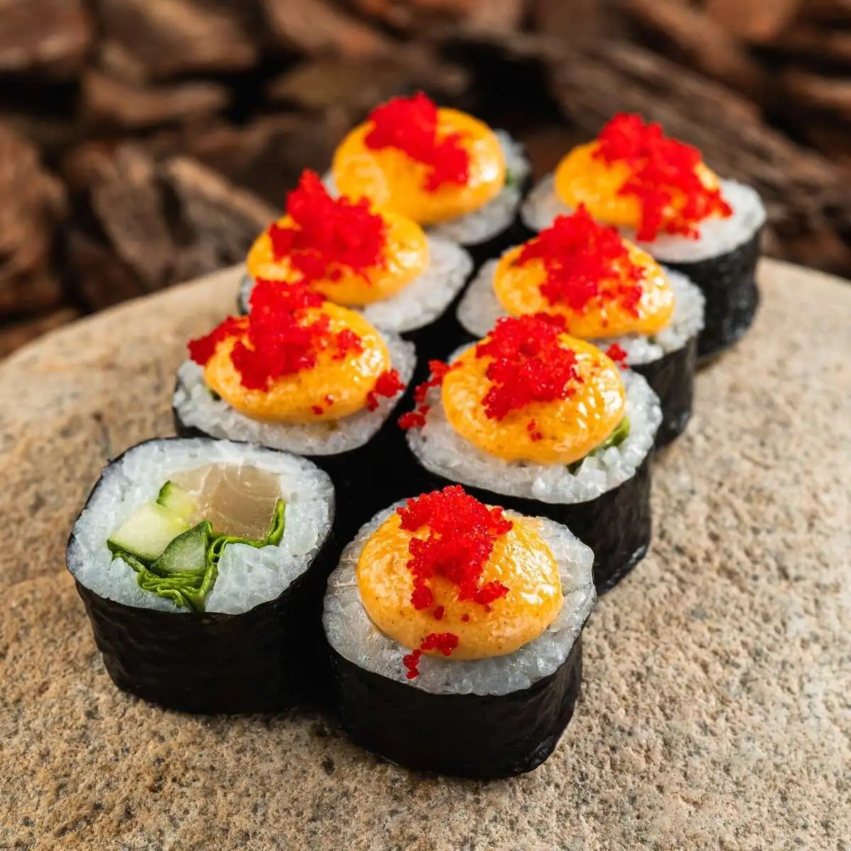 С масляной рыбой запеченный