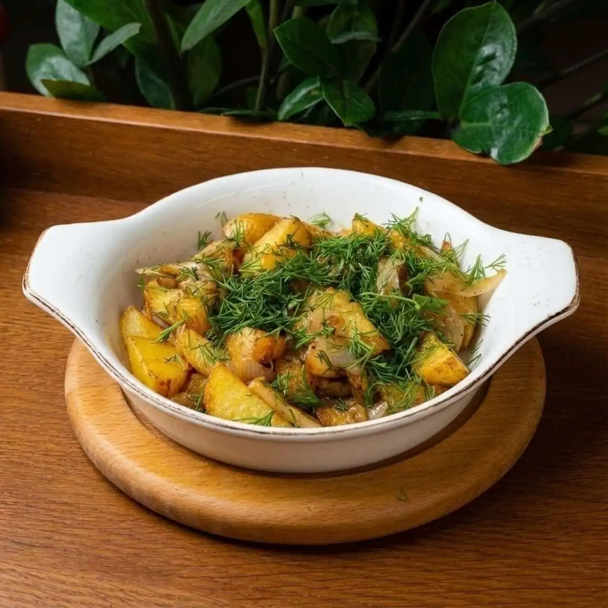 Картофель с грибами