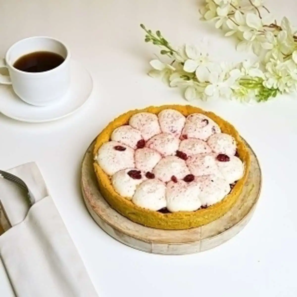 Пирог с клюквой и брусникой