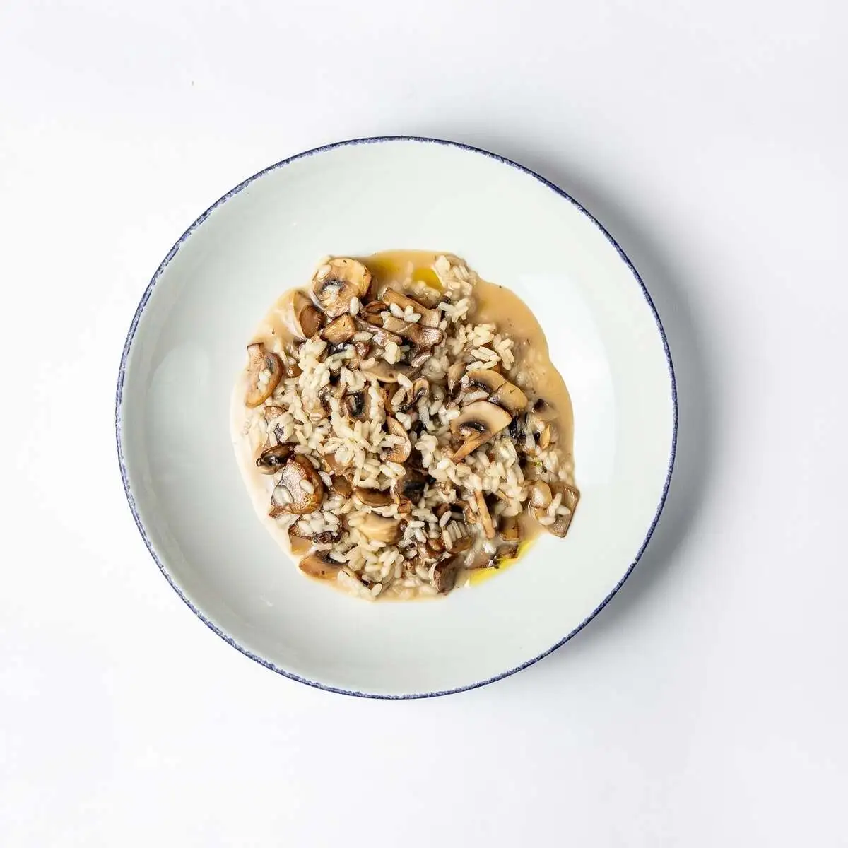 Ризотто постный с грибами и трюфельным маслом 