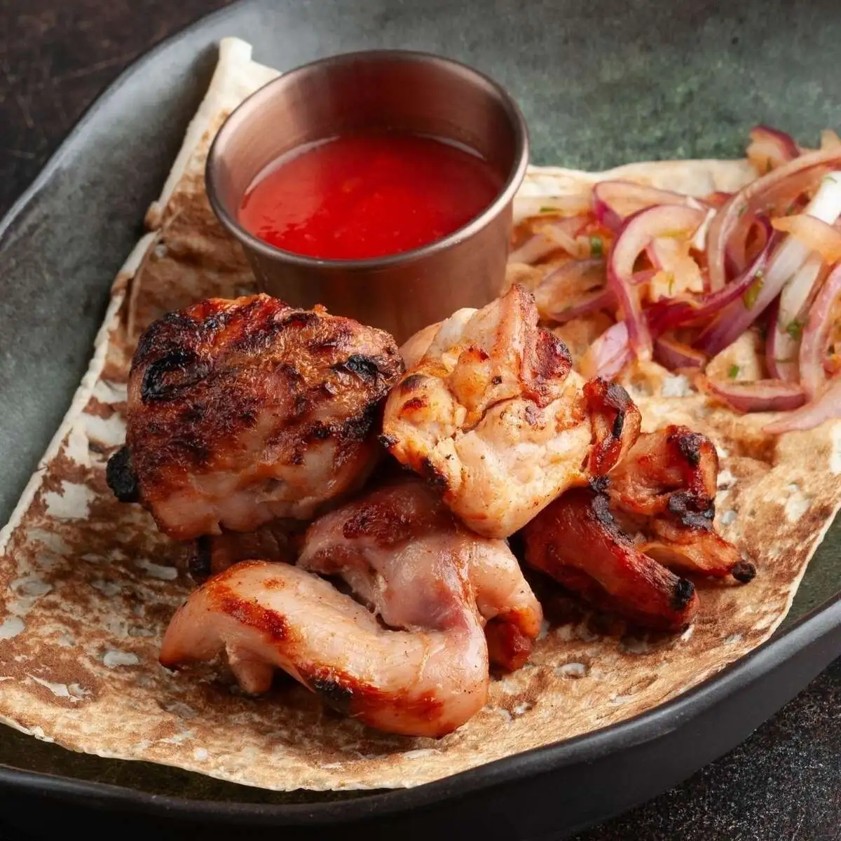 Шашлык из филе бедра цыпленка