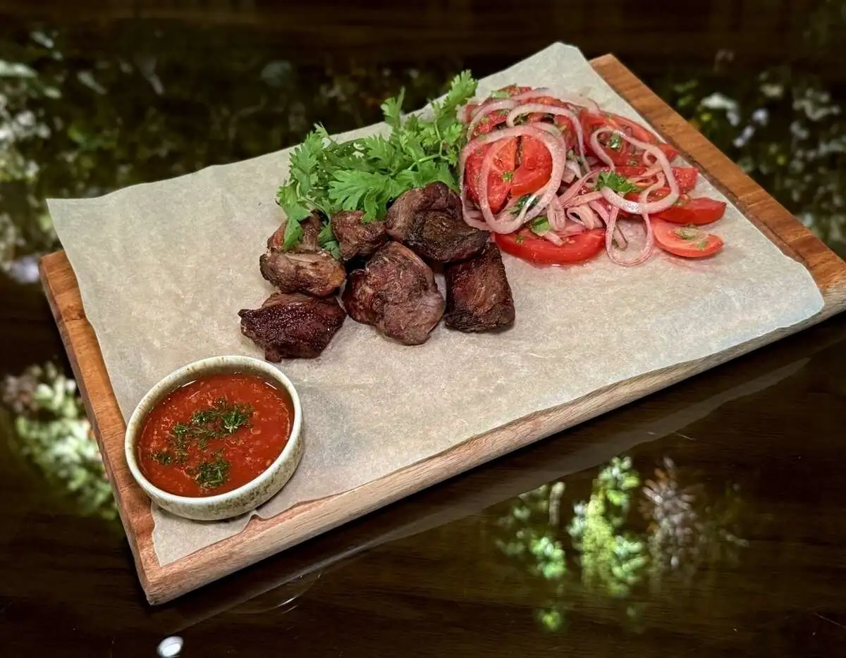 Шашлык из баранины/Lamb kebab